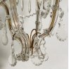 LAMPADARIO STILE MARIA TERESA ANNI 40 VETRO MURANO FERRO HANGING LAMP VINTAGE