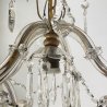 LAMPADARIO STILE MARIA TERESA ANNI 40 VETRO MURANO FERRO HANGING LAMP VINTAGE