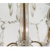 LAMPADARIO STILE MARIA TERESA ANNI 40 VETRO MURANO FERRO HANGING LAMP VINTAGE