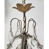 LAMPADARIO STILE MARIA TERESA ANNI 40 VETRO MURANO FERRO HANGING LAMP VINTAGE