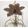 LAMPADARIO STILE MARIA TERESA ANNI 40 VETRO MURANO FERRO HANGING LAMP VINTAGE