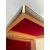 ANTICO COFANETTO SCRIGNO LEGNO SCATOLA PORTAGIOIE MICROINTARSIO STELLE '900