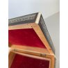 ANTICO COFANETTO SCRIGNO LEGNO SCATOLA PORTAGIOIE MICROINTARSIO STELLE '900