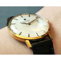 OROLOGIO POLSO Tissot Visodate ANNI 60 cal. 782-1 PLAQUE OR Vintage Wrist Watch