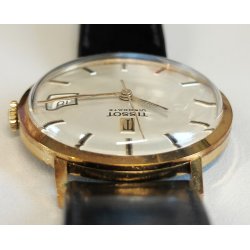 OROLOGIO POLSO Tissot Visodate ANNI 60 cal. 782-1 PLAQUE OR Vintage Wrist Watch