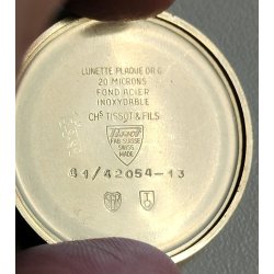 OROLOGIO POLSO Tissot Visodate ANNI 60 cal. 782-1 PLAQUE OR Vintage Wrist Watch