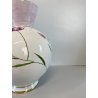 VASO SFERICO PORCELLANA BIANCA Franco Pozzi DECORATO A MANO MOTIVO FLOREALE '50