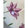 VASO SFERICO PORCELLANA BIANCA Franco Pozzi DECORATO A MANO MOTIVO FLOREALE '50