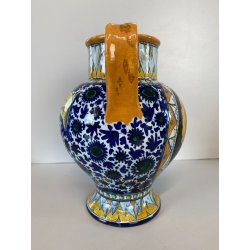 ANFORA IDRIA BROCCA VERSATOIO CERAMICA Molaroni Pesaro DECORO VOLTO PAGGIO '20