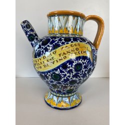 ANFORA IDRIA BROCCA VERSATOIO CERAMICA Molaroni Pesaro DECORO VOLTO PAGGIO '20