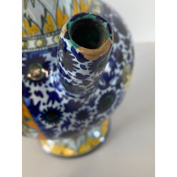 ANFORA IDRIA BROCCA VERSATOIO CERAMICA Molaroni Pesaro DECORO VOLTO PAGGIO '20