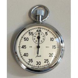 CRONOMETRO AZAM Sovietico USSR OROLOGIO TASCA cronografo OLD STOP WATCH anni 70