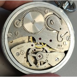 CRONOMETRO AZAM Sovietico USSR OROLOGIO TASCA cronografo OLD STOP WATCH anni 70