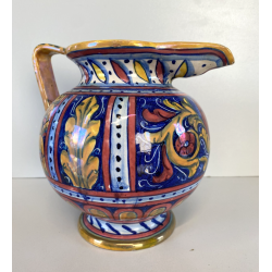 ANFORA BROCCA VERSATOIO CERAMICA LUSTRO Gualdo Tadino DECORO RINASCIMENTALE '30