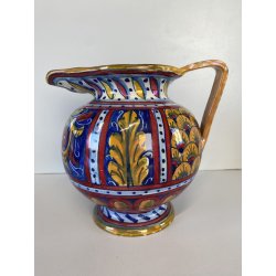 ANFORA BROCCA VERSATOIO CERAMICA LUSTRO Gualdo Tadino DECORO RINASCIMENTALE '30