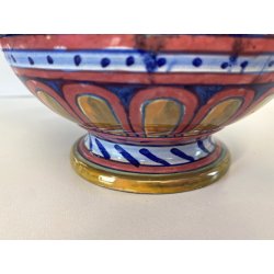 ANFORA BROCCA VERSATOIO CERAMICA LUSTRO Gualdo Tadino DECORO RINASCIMENTALE '30