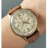 ANTICO OROLOGIO POLSO Oriental Chrono LANDERON lamin ORO anni 50 OLD WRIST WATCH