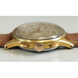 ANTICO OROLOGIO POLSO Oriental Chrono LANDERON lamin ORO anni 50 OLD WRIST WATCH