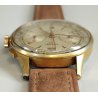 ANTICO OROLOGIO POLSO Oriental Chrono LANDERON lamin ORO anni 50 OLD WRIST WATCH