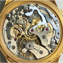 ANTICO OROLOGIO POLSO Oriental Chrono LANDERON lamin ORO anni 50 OLD WRIST WATCH