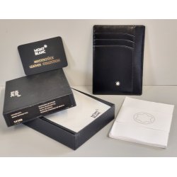 Montblanc MEMO WRITING PAD 14109 Custodia Porta Carte Credito PORTAFOGLIO PELLE