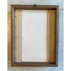 QUADRO FORMELLA PLACCA CERAMICA SMALTATA FIRMA "PiR" RITRATTO FEMMINILE '60/'70