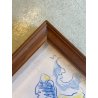 QUADRO FORMELLA PLACCA CERAMICA SMALTATA FIRMA "PiR" RITRATTO FEMMINILE '60/'70