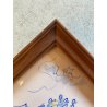 QUADRO FORMELLA PLACCA CERAMICA SMALTATA FIRMA "PiR" RITRATTO FEMMINILE '60/'70