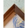 QUADRO FORMELLA PLACCA CERAMICA SMALTATA FIRMA "PiR" RITRATTO FEMMINILE '60/'70
