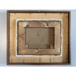 QUADRO DIPINTO OLIO PAESAGGIO LACUSTRE