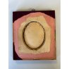 antica MINIATURA ritratto femminile PREZIOSA CORNICE INTARSIATA impero '800