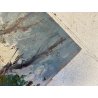 DIPINTO OLIO G. Balansino PAESAGGIO MARINO "Costa Brava" SCORCIO BARCA VELA '70