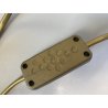 COPPIA LAMPADA LUME CANDELIERE TAVOLO ABATJOUR VETRO MURANO TRASPARENTE '50