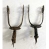 antichi SPERONI in FERRO BATTUTO gauchos ATTREZZATURA EQUESTRE western  sec XIX