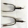 antichi SPERONI in FERRO BATTUTO gauchos ATTREZZATURA EQUESTRE western  sec XIX
