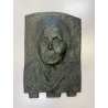antico BASSORILIEVO in BRONZO ritratto femminile FIRMATO G. BIANCHI primi '900