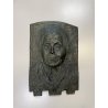 antico BASSORILIEVO in BRONZO ritratto femminile FIRMATO G. BIANCHI primi '900