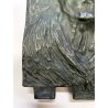 antico BASSORILIEVO in BRONZO ritratto femminile FIRMATO G. BIANCHI primi '900