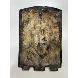 antico BASSORILIEVO in BRONZO ritratto femminile FIRMATO G. BIANCHI primi '900