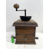ANTICO GRANDE MACININO macina CAFFE PEPE GRINDER LEGNO rustico primi '900