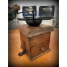 ANTICO GRANDE MACININO macina CAFFE PEPE GRINDER LEGNO rustico primi '900