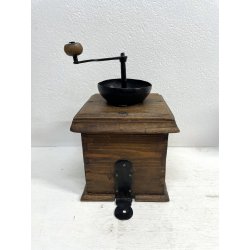 ANTICO GRANDE MACININO macina CAFFE PEPE GRINDER LEGNO rustico primi '900