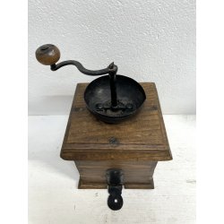 ANTICO GRANDE MACININO macina CAFFE PEPE GRINDER LEGNO rustico primi '900