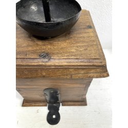 ANTICO GRANDE MACININO macina CAFFE PEPE GRINDER LEGNO rustico primi '900
