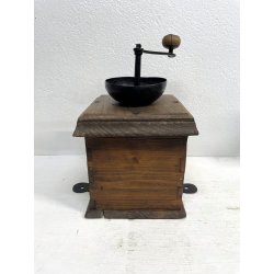 ANTICO GRANDE MACININO macina CAFFE PEPE GRINDER LEGNO rustico primi '900