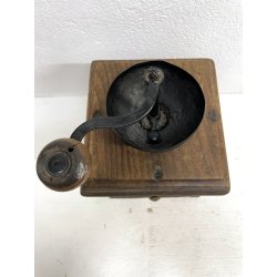 ANTICO GRANDE MACININO macina CAFFE PEPE GRINDER LEGNO rustico primi '900