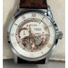 Bulova Automatic Skeleton OROLOGIO POLSO ACCIAIO 21 jewels 96A172 Vintage 24 ORE