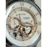 Bulova Automatic Skeleton OROLOGIO POLSO ACCIAIO 21 jewels 96A172 Vintage 24 ORE