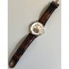 Bulova Automatic Skeleton OROLOGIO POLSO ACCIAIO 21 jewels 96A172 Vintage 24 ORE