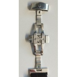 Bulova Automatic Skeleton OROLOGIO POLSO ACCIAIO 21 jewels 96A172 Vintage 24 ORE